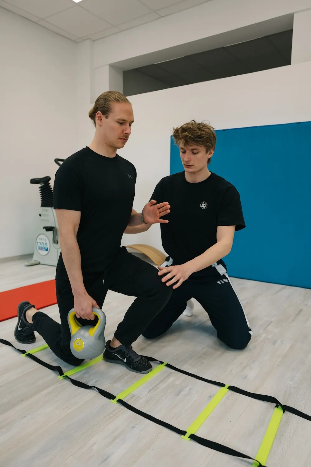 Koordinationstraining mit der Leiter