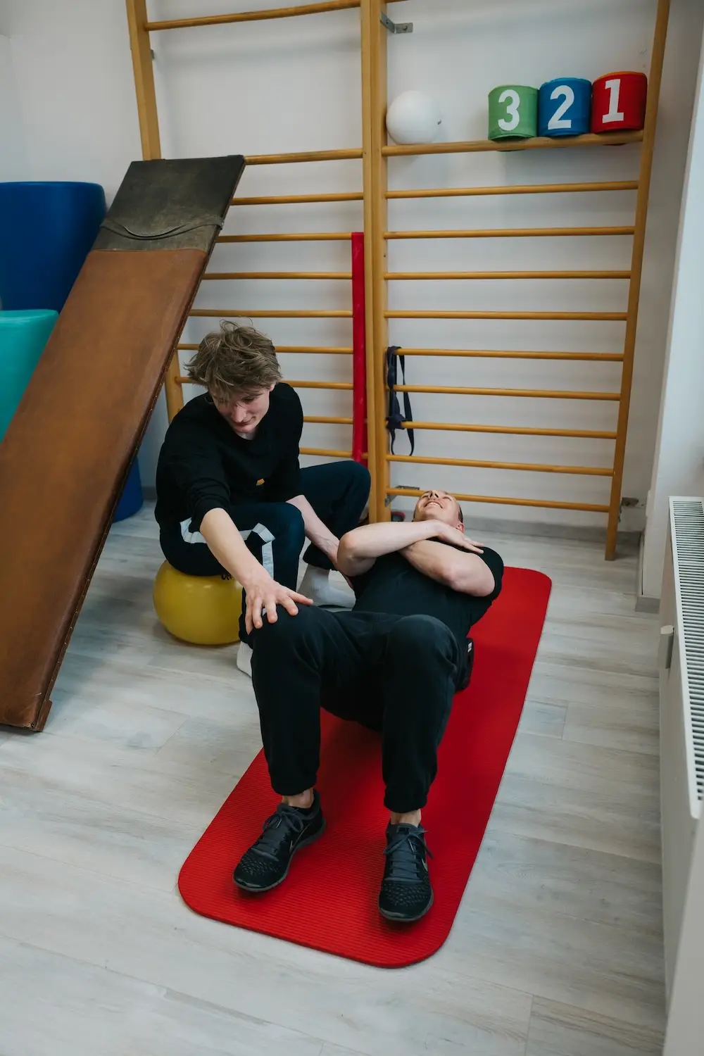 Behandlung auf der Matte